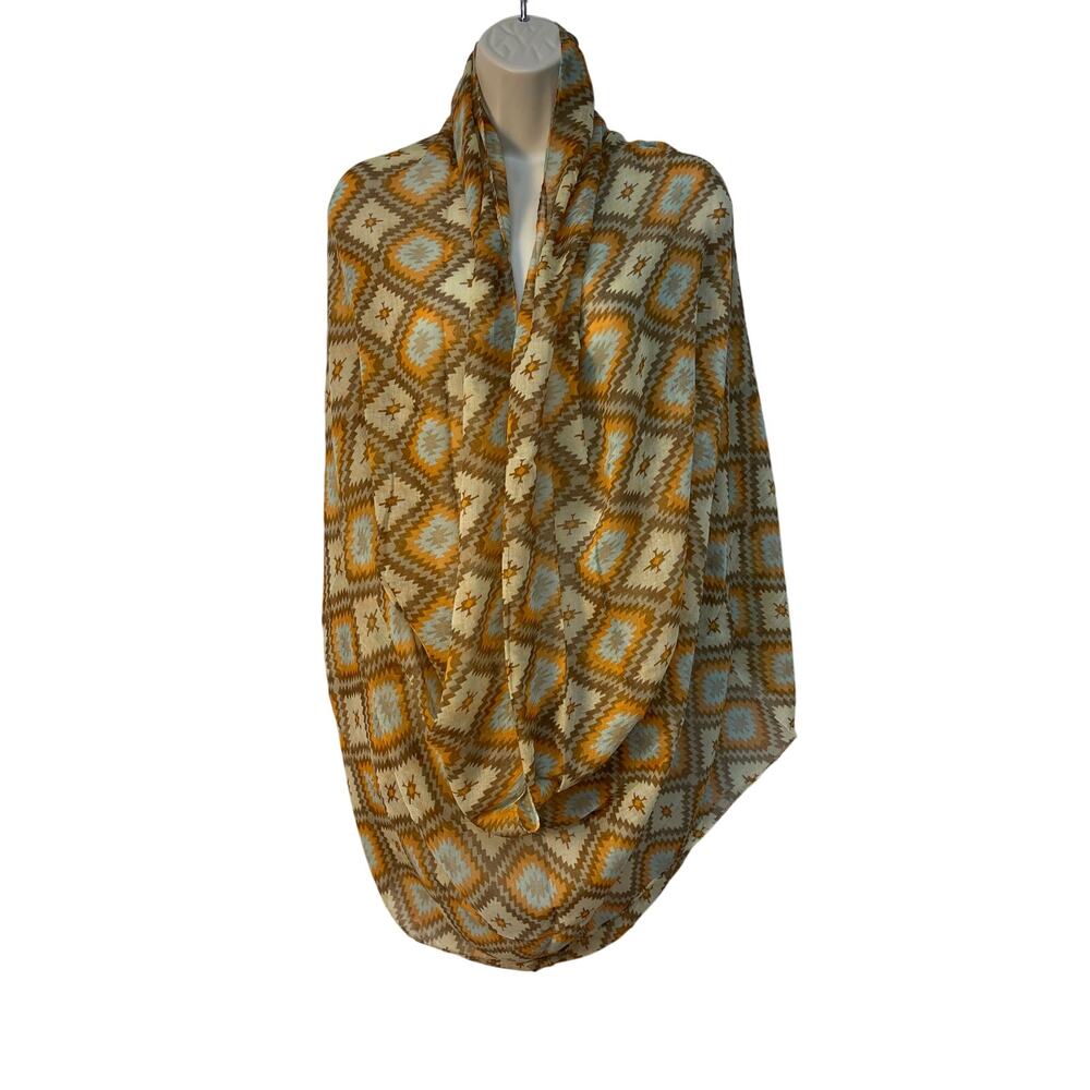 Western‎ Wild Rag Diamond Pattern Poly Blend NWOT Scarf